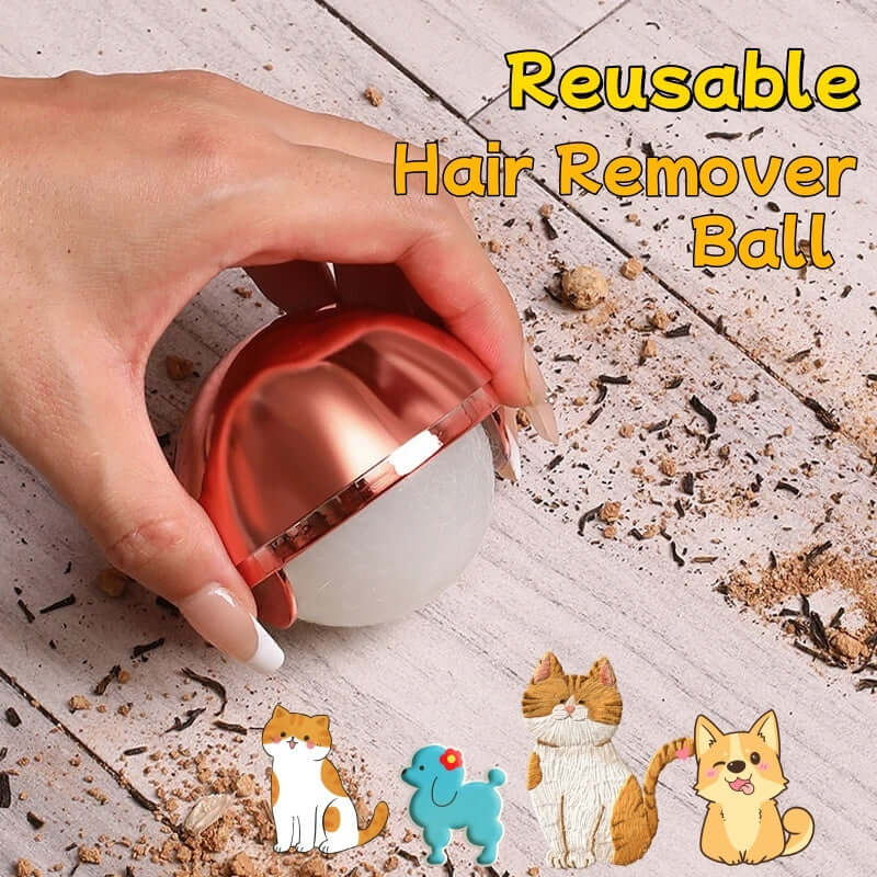 Reusable Pet Hair Remover Ball – Sticky, Washable & Effective