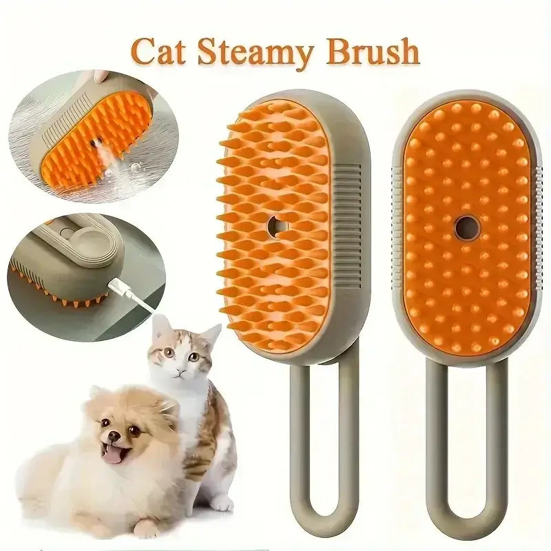 Spray Massage Brush – Groom, Clean, and De-Shed Easily!