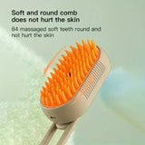 Spray Massage Brush – Groom, Clean, and De-Shed Easily!