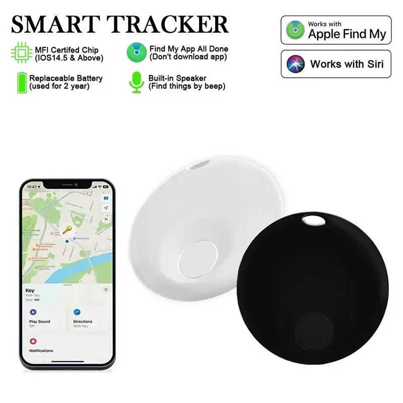 Apple-Compatible Mini Bluetooth GPS Tracker: Locate Pets, Keys & More - Bark Adventure Shop